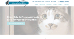 Desktop Screenshot of catonsvillecatclinic.com